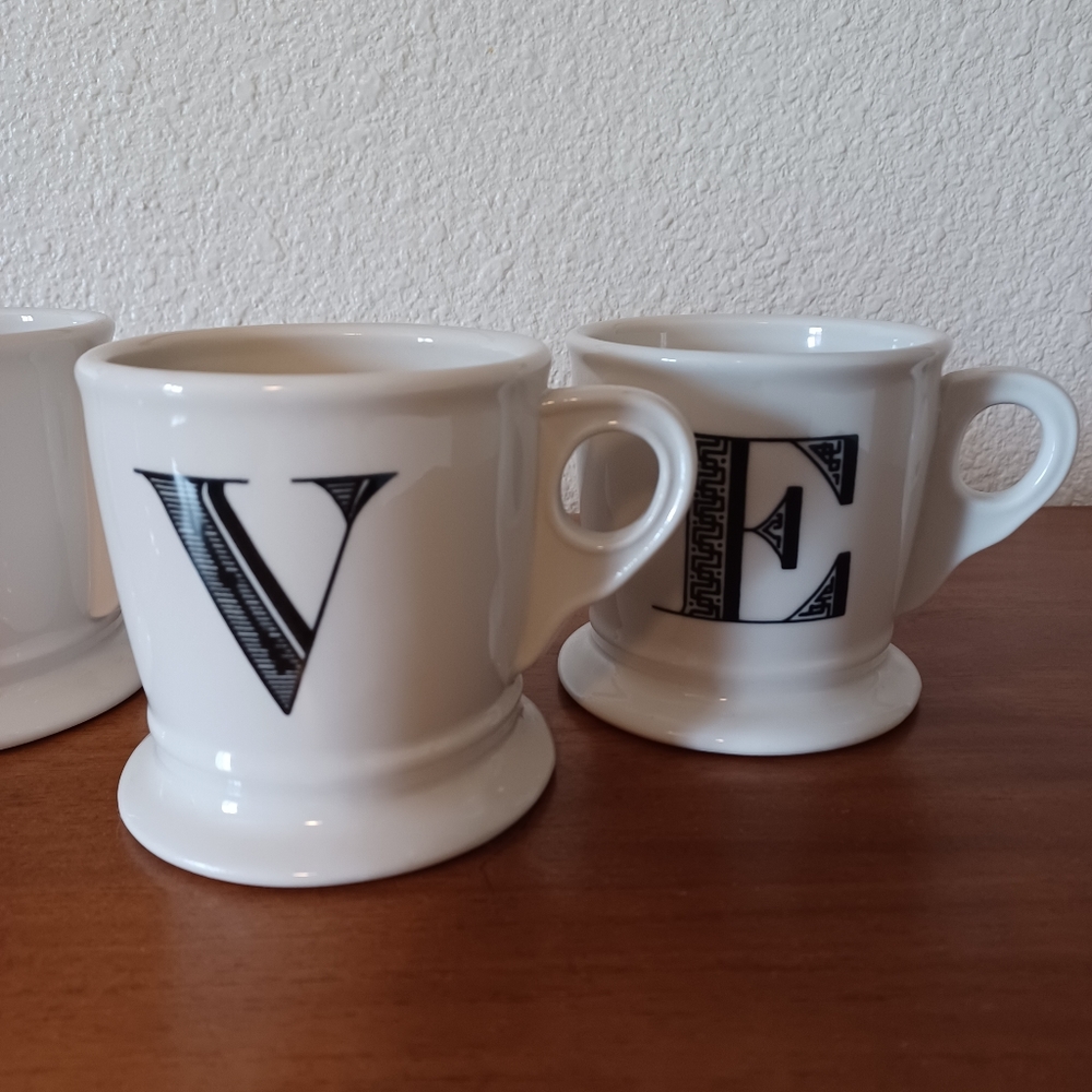 Anthropologie set of LOVE mugs - Picture 3 of 7